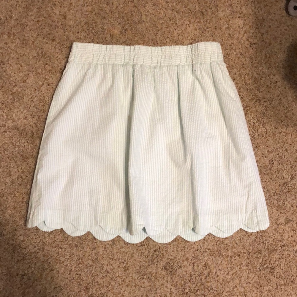 Light green and white skirt